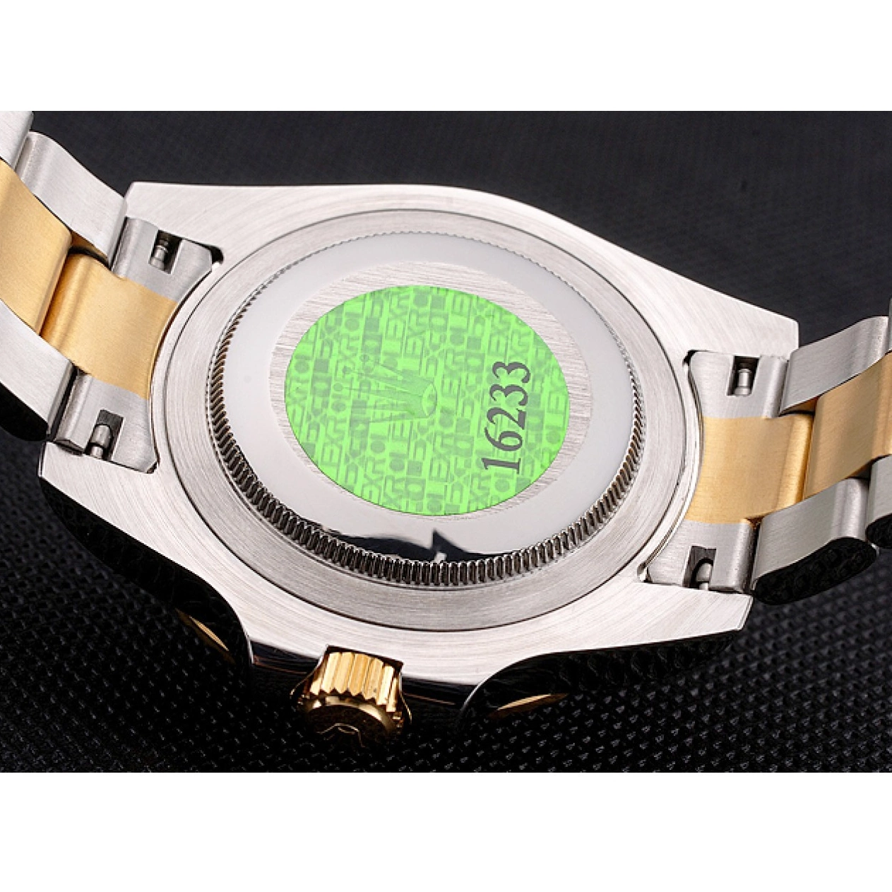 Aaa replica watch Submariner Dial Bezel Bracelet Steel Rolex Black Two Diamond Gold Swiss Gold Tone Markings 0706